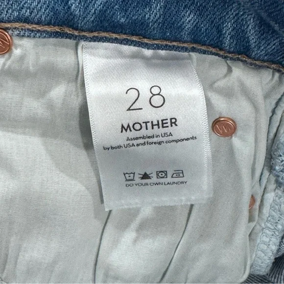 MOTHER THE MID RISE DAZZLER ANKLE FRAY KEANS - Hopeless Romantic - Sz-28 - Picture 11 of 12